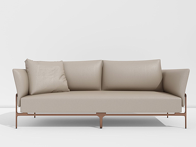 现代休闲双人沙发模型3d模型