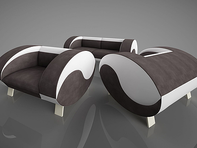 3d组合沙发模型