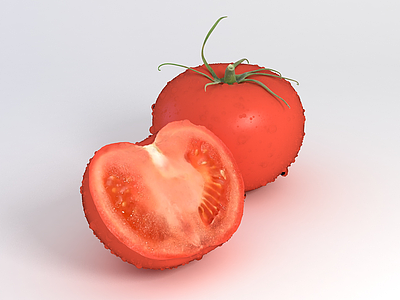 3d西红柿番茄模型