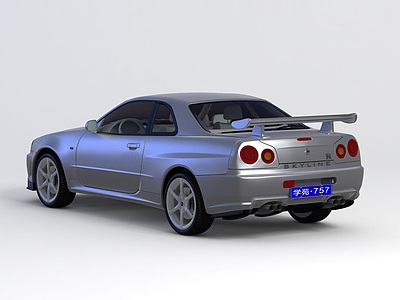 ﻿日产跑车 1999款3d模型