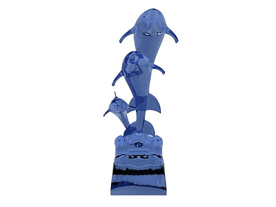 海豚工艺品摆件3d模型