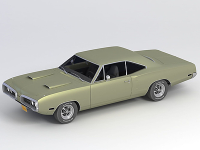 ﻿道奇超黄蜂1970款汽车模型3d模型