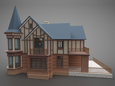 现代别墅风格模型