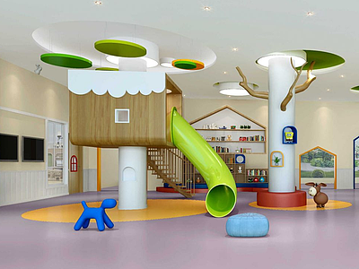 儿童娱乐区模型3d模型