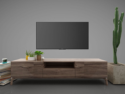 3d现代风格电视柜模型
