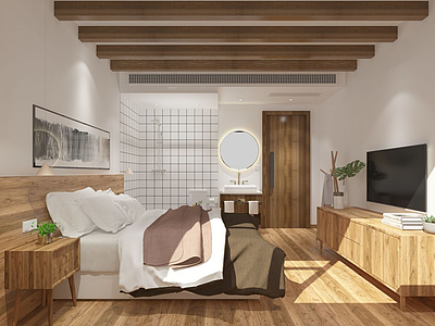卧室空间3d模型