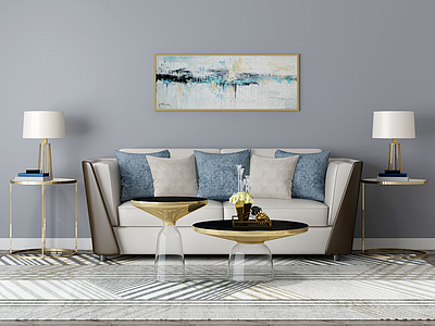 家具饰品组合沙发茶几模型3d模型
