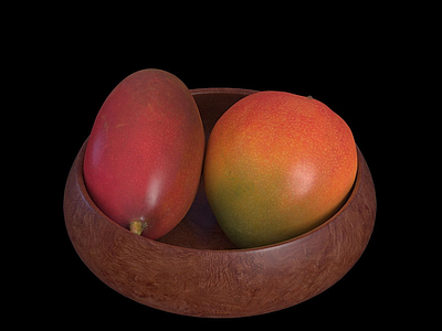 3d水果芒果模型