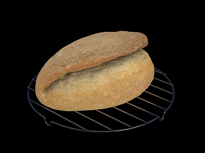 面包3d模型