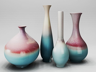 陶瓷花瓶工艺品摆件模型3d模型