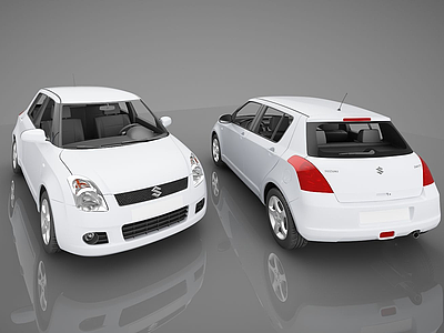 现代小汽车模型3d模型