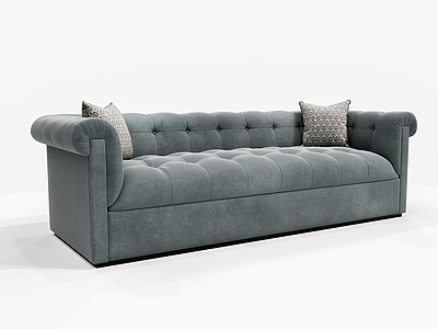 现代深色沙发3d模型