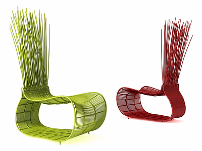 3d创意户外座椅模型