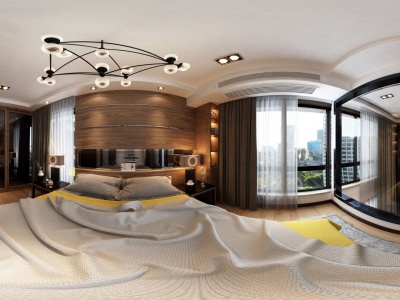 中式简约卧室模型3d模型