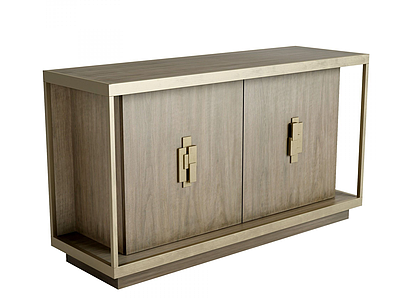 3d古典实木柜模型