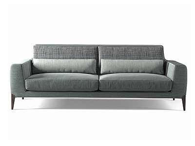 深色布艺沙发模型3d模型