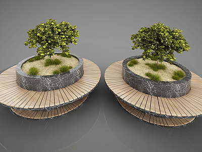 3d花园景观园林小品模型