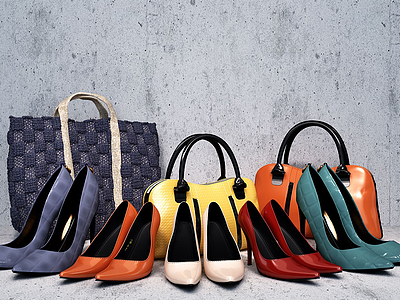 3d现代时尚鞋包模型