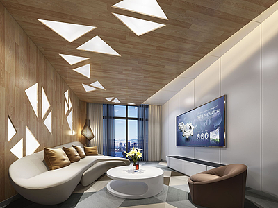 3d新现代客厅模型