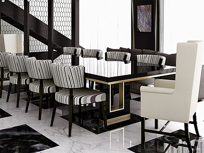 餐厅空间43d模型