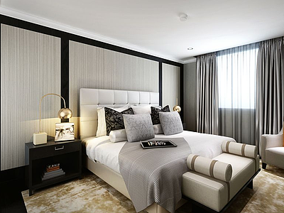 卧室空间模型3d模型