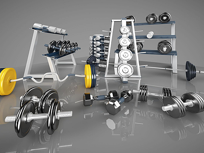 3d体育运动器材模型