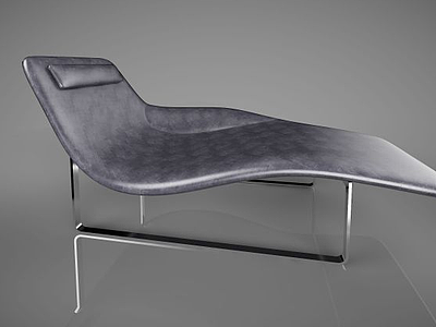 创意皮革沙发躺椅3d模型