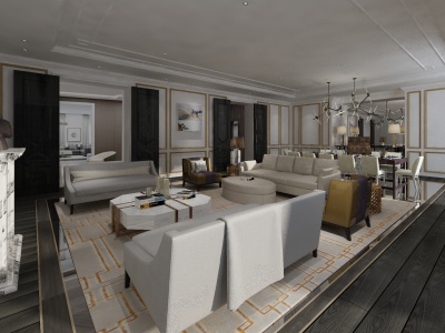 3d客餐厅模型