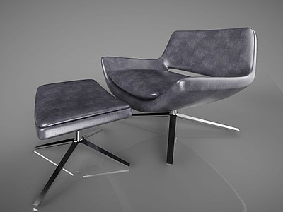 3d现代简约休闲椅模型