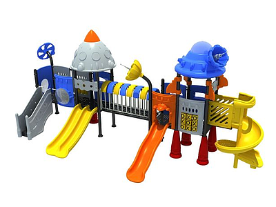 3d儿童滑梯儿童游乐设施模型
