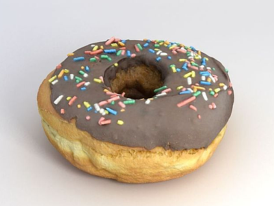 食物甜甜圈模型3d模型