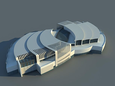 异形建筑模型3d模型
