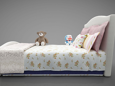 现代风格儿童床模型3d模型
