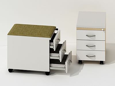 现代边柜移动咖啡桌模型3d模型