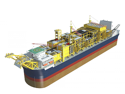 3d石油船舶模型