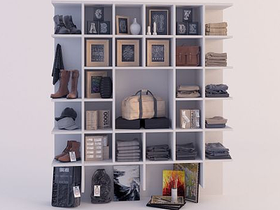 衣柜鞋柜装饰柜3d模型