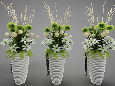 3d装饰花瓶模型