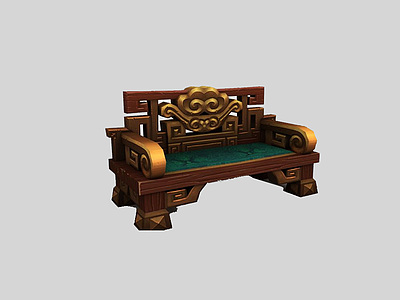 魔兽世界游戏椅子模型3d模型