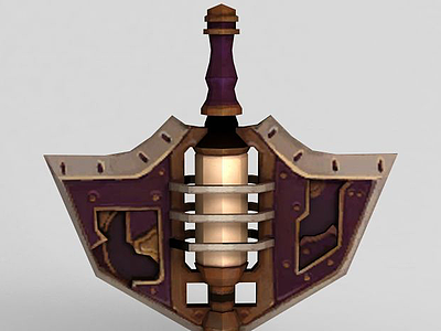 龙之谷游戏武器扇子模型