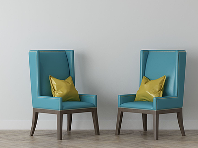 家具饰品组合休闲椅模型
