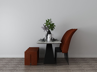 家具饰品组合休闲椅模型3d模型