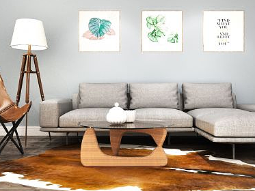 现代风格的组合沙发3d模型