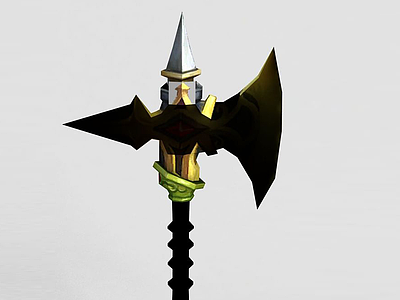 龙之谷武器斧头锤子模型3d模型