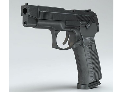 MP443乌鸦半自动手枪模型3d模型