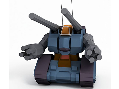 3d量产型钢坦克模型