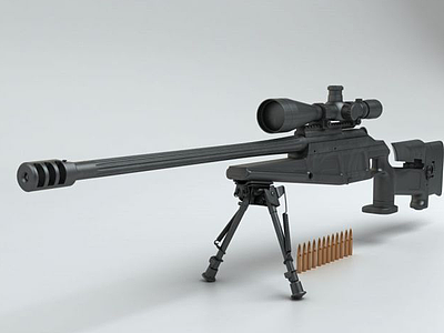 吃鸡战场狙击枪模型3d模型