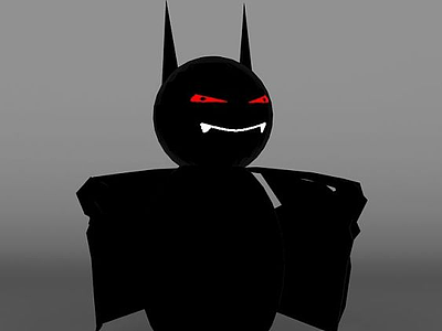 万圣节吸血黑蝙蝠模型3d模型