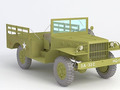 3d军用jeep模型