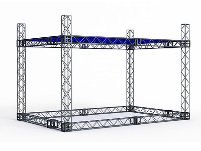 3d铝合金桁架行架舞台架模型