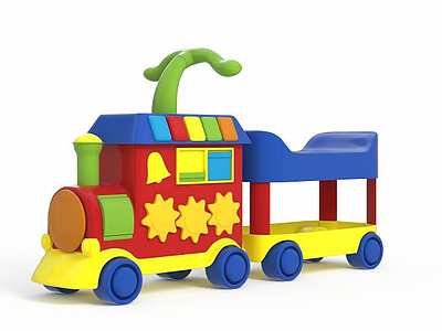 小火车玩具模型3d模型